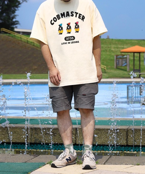 COBMASTER（コブマスター）の「【COBMASTER】 ピグメント サウナベアー 半袖 Tシャツ 【吸水速乾】（Tシャツ/カットソー・メンズ・ナチュラル/パープル/ブラック/ブルー・LARGE/X-LARGE/MEDIUM）」の7枚目の写真