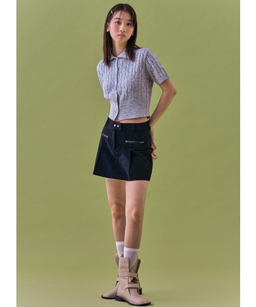 A'GEM/9 × .kom 『 FANCY CLUB/ファンシークラブ』 CABLE KNIT