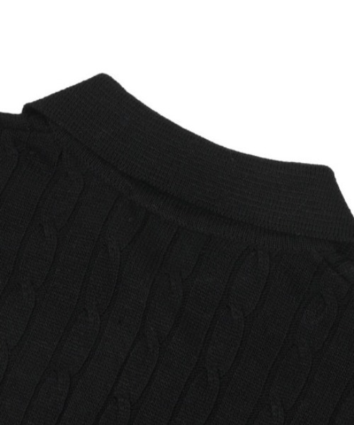 FANCY CLUB（ファンシークラブ）の「A'GEM/9 × .kom 『 FANCY CLUB/ファンシークラブ』 CABLE KNIT CROP CARDIGAN/ケーブルニットクロップカーディガン（カーディガン/ボレロ・レディース・ブラック/グレー・FREE）」の20枚目の写真