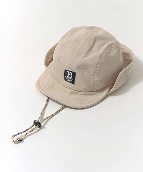 b・ROOM（ビールーム）の「日よけ付きサファリキャップ（キャップ・キッズ・グレー/ベージュ/ブラック・54cm）」の5枚目の写真