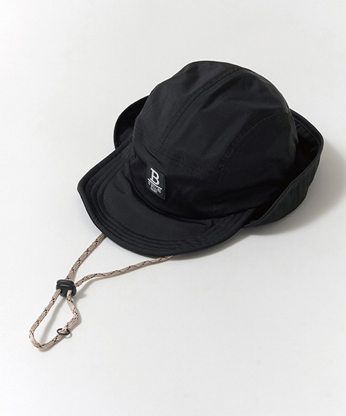 b・ROOM（ビールーム）の「日よけ付きサファリキャップ（キャップ・キッズ・グレー/ベージュ/ブラック・54cm）」の6枚目の写真