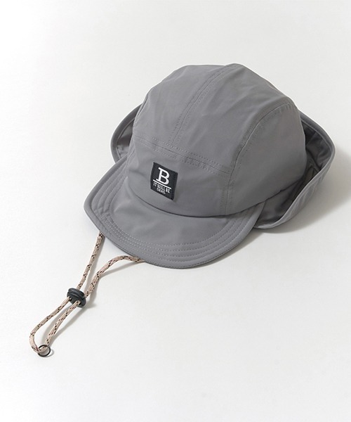 b・ROOM（ビールーム）の「日よけ付きサファリキャップ（キャップ・キッズ・グレー/ベージュ/ブラック・54cm）」の7枚目の写真