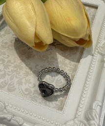 kutir | kutirlune／ハートビジューリング(リング)