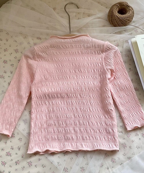 aimoha(アイモハ)の「【aimoha-KIDS-】シワ感長袖トップス(Tシャツ/カットソー・キッズ・オフホワイト/グリーン/ブルー/パープル/ピンク・90/100/110/120/130/140)」の22枚目の写真