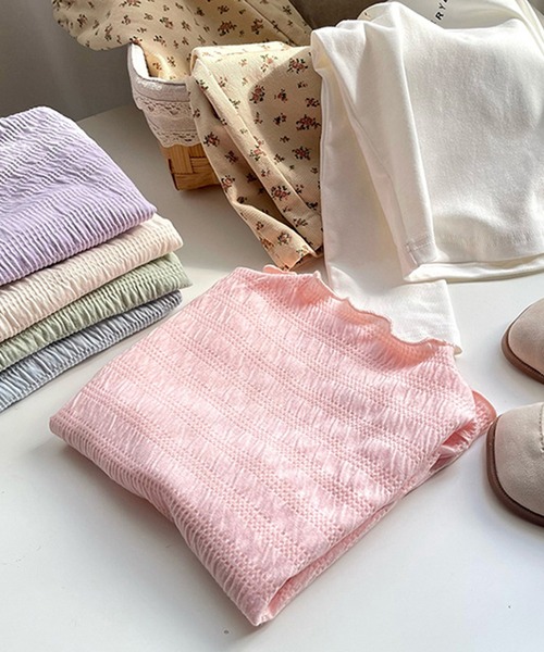 aimoha(アイモハ)の「【aimoha-KIDS-】シワ感長袖トップス(Tシャツ/カットソー・キッズ・オフホワイト/グリーン/ブルー/パープル/ピンク・90/100/110/120/130/140)」の21枚目の写真