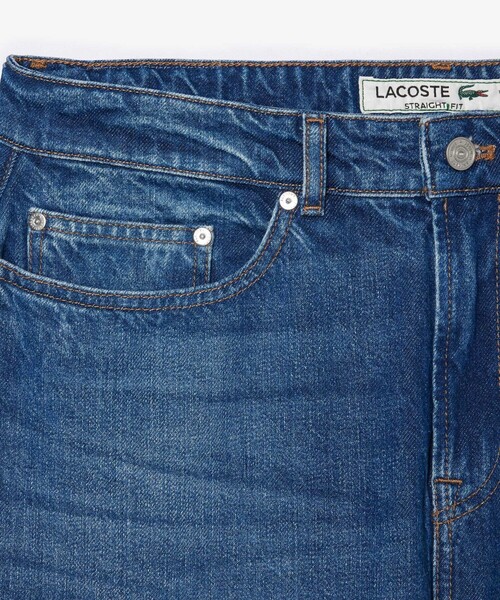 LACOSTE(ラコステ)の「オーガニックコットン ベーシック ルーズフィット ストレートデニムパンツ(デニムパンツ・メンズ・ホワイト/インディゴブルー/ライトインディゴブルー・30/32/31/33)」の14枚目の写真