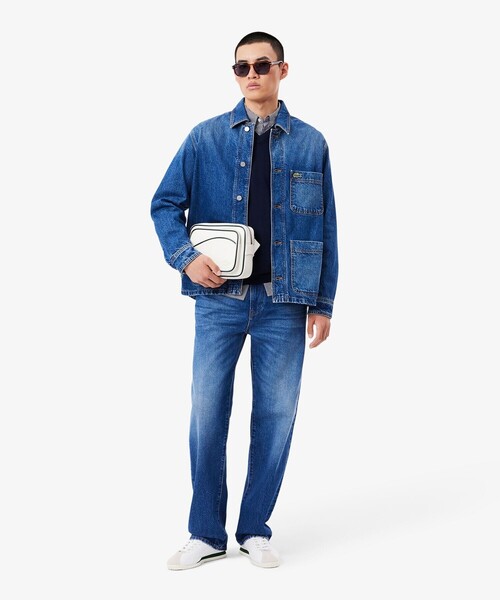 LACOSTE(ラコステ)の「オーガニックコットン ベーシック ルーズフィット ストレートデニムパンツ(デニムパンツ・メンズ・ホワイト/インディゴブルー/ライトインディゴブルー・30/32/31/33)」の16枚目の写真