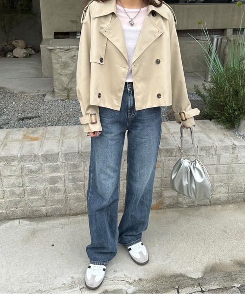 LE MORE（リモア）の「ラウンドネックシアーロンT（Tシャツ/カットソー・レディース・ブラック/ピンク/ホワイト・FREE）」の9枚目の写真