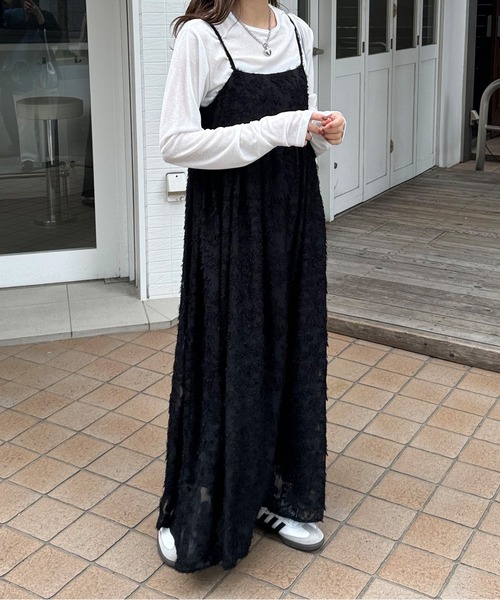 LE MORE（リモア）の「ラウンドネックシアーロンT（Tシャツ/カットソー・レディース・ブラック/ピンク/ホワイト・FREE）」の7枚目の写真