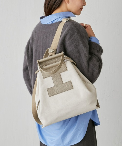 GALLARDAGALANTE（ガリャルダガランテ）の「【IACUCCI】3WAYバックパック / SORBETTO-4093（バックパック/リュック・レディース・グレイッシュベージュ・FREE）」の4枚目の写真