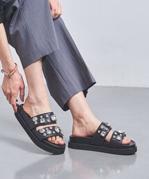 UNITED ARROWS | ビジュー 2ベルト スライドサンダル(サンダル)