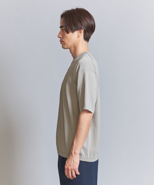 beauty＆youth デオドラント ショートスリーブニットポロ 抗菌・防臭