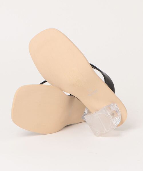 WILLSELECTION(ウィルセレクション)の「クリアヒールサンダル(サンダル・レディース・ラベンダー/オフホワイト/ブラック・L/MEDIUM)」の5枚目の写真