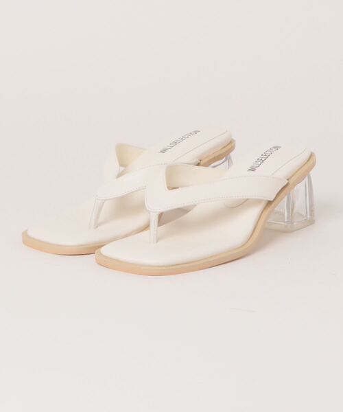 WILLSELECTION(ウィルセレクション)の「クリアヒールサンダル(サンダル・レディース・ラベンダー/オフホワイト/ブラック・L/MEDIUM)」の7枚目の写真