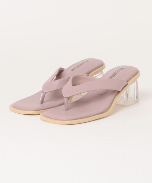 WILLSELECTION(ウィルセレクション)の「クリアヒールサンダル(サンダル・レディース・ラベンダー/オフホワイト/ブラック・L/MEDIUM)」の9枚目の写真