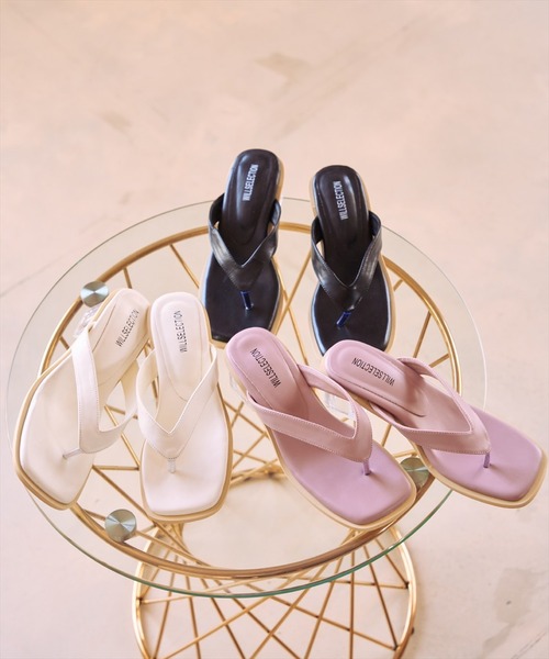 WILLSELECTION(ウィルセレクション)の「クリアヒールサンダル(サンダル・レディース・ラベンダー/オフホワイト/ブラック・L/MEDIUM)」の6枚目の写真