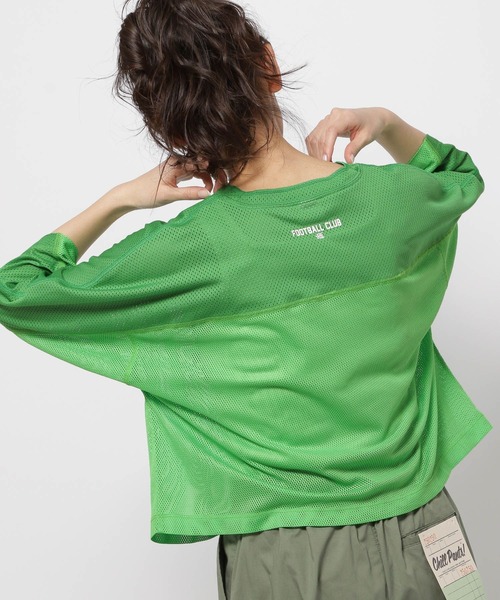 niko and...（ニコアンド）の「メッシュナンバリングプルオーバー（Tシャツ/カットソー・レディース・オフホワイト/ブルー/グリーン・MEDIUM/LARGE）」の12枚目の写真