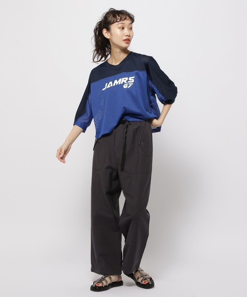 niko and...（ニコアンド）の「メッシュナンバリングプルオーバー（Tシャツ/カットソー・レディース・オフホワイト/ブルー/グリーン・MEDIUM/LARGE）」の13枚目の写真