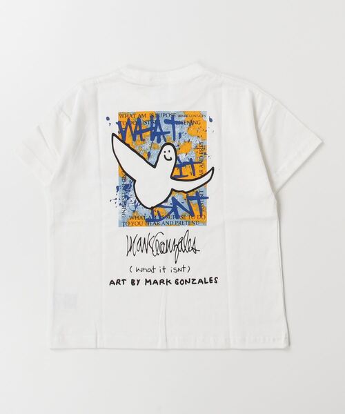 (What it isNt)ART BY MARKGONZALES(ワットイットイズント)の「(What it isNt)ART BY MARKGONZALES/ワット イット イズント マークゴンザレス キッズ Tシャツ PTEE 47140127(Tシャツ/カットソー・キッズ・ブラック/オフホワイト/イエロー・110cm/100cm/120cm/130cm/140cm/150cm/160cm)」の4枚目の写真