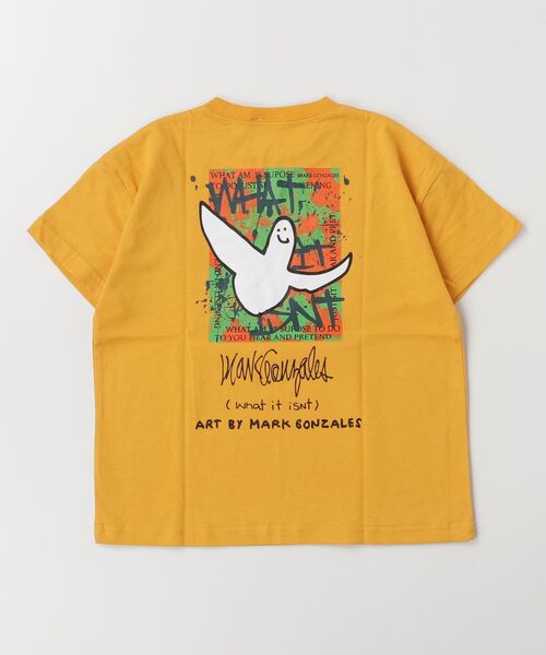 (What it isNt)ART BY MARKGONZALES(ワットイットイズント)の「(What it isNt)ART BY MARKGONZALES/ワット イット イズント マークゴンザレス キッズ Tシャツ PTEE 47140127(Tシャツ/カットソー・キッズ・ブラック/オフホワイト/イエロー・110cm/100cm/120cm/130cm/140cm/150cm/160cm)」の5枚目の写真
