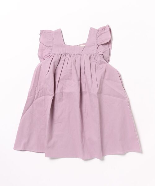 aimoha（アイモハ）の「【aimoha-KIDS-】フリルショルダーワンピース (SS)（ワンピース・キッズ・パープル/ホワイト・90/100/110/120/130/140）」の21枚目の写真