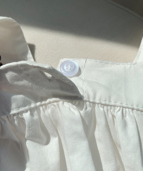 aimoha（アイモハ）の「【aimoha-KIDS-】フリルショルダーワンピース (SS)（ワンピース・キッズ・パープル/ホワイト・90/100/110/120/130/140）」の5枚目の写真