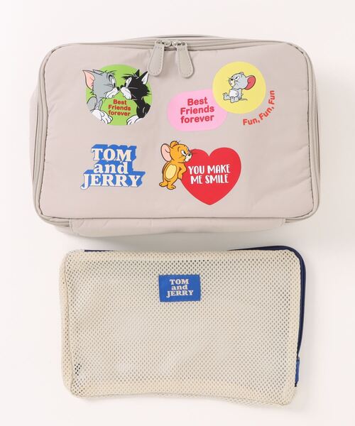 Tom＆Jerry（トムアンドジェリー）の「【公式】TOM and JERRY　トラベルウェアケース（トラベルグッズ・レディース・アイボリー/グレー・FREE）」の12枚目の写真