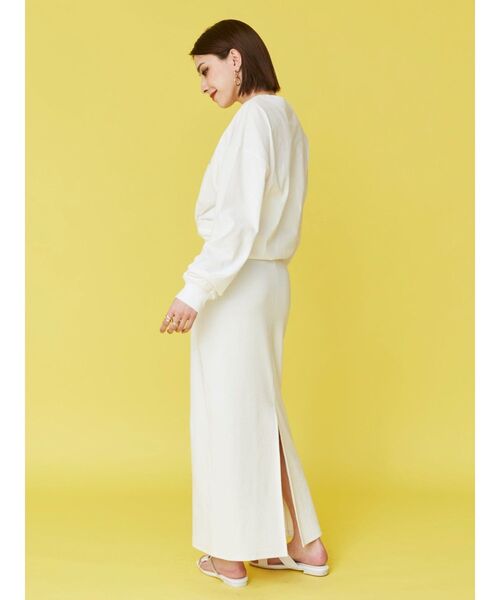 EVRIS（エヴリス）の「チェーンウエストリブロングワンピース（ワンピース・レディース・ブラック/グリーン/ホワイト・FREE）」の8枚目の写真