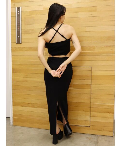 EVRIS（エヴリス）の「チェーンウエストリブロングワンピース（ワンピース・レディース・ブラック/グリーン/ホワイト・FREE）」の19枚目の写真