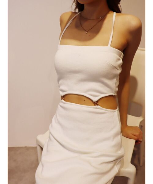 EVRIS（エヴリス）の「チェーンウエストリブロングワンピース（ワンピース・レディース・ブラック/グリーン/ホワイト・FREE）」の21枚目の写真