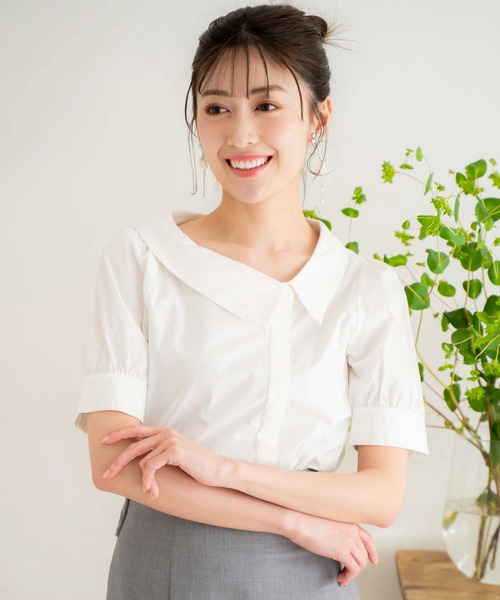 NOELA(ノエラ)の「アシメブラウス(シャツ/ブラウス・レディース・イエロー/ネイビー/オフホワイト・フリー)」の16枚目の写真