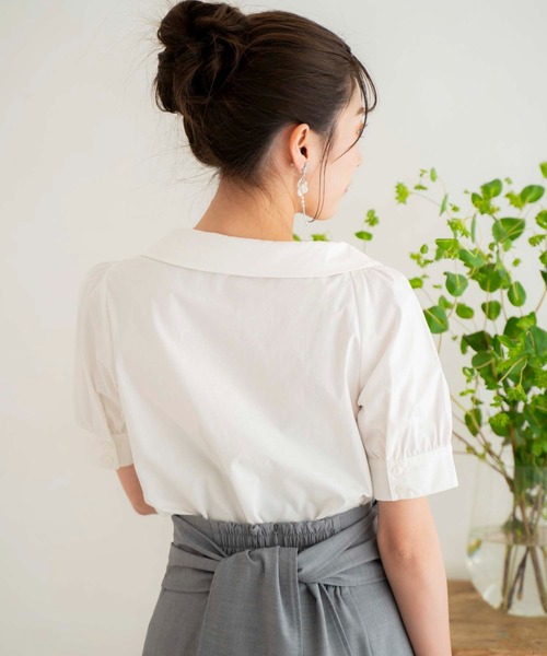 NOELA(ノエラ)の「アシメブラウス(シャツ/ブラウス・レディース・イエロー/ネイビー/オフホワイト・フリー)」の10枚目の写真