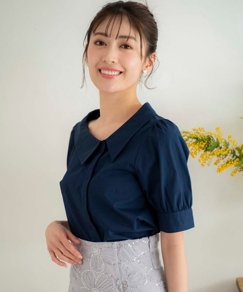 NOELA(ノエラ)の「アシメブラウス(シャツ/ブラウス・レディース・イエロー/ネイビー/オフホワイト・フリー)」の14枚目の写真