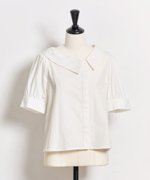 NOELA(ノエラ)の「アシメブラウス(シャツ/ブラウス・レディース・イエロー/ネイビー/オフホワイト・フリー)」の5枚目の写真