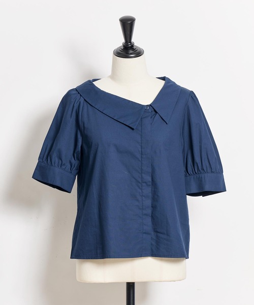 NOELA(ノエラ)の「アシメブラウス(シャツ/ブラウス・レディース・イエロー/ネイビー/オフホワイト・フリー)」の9枚目の写真