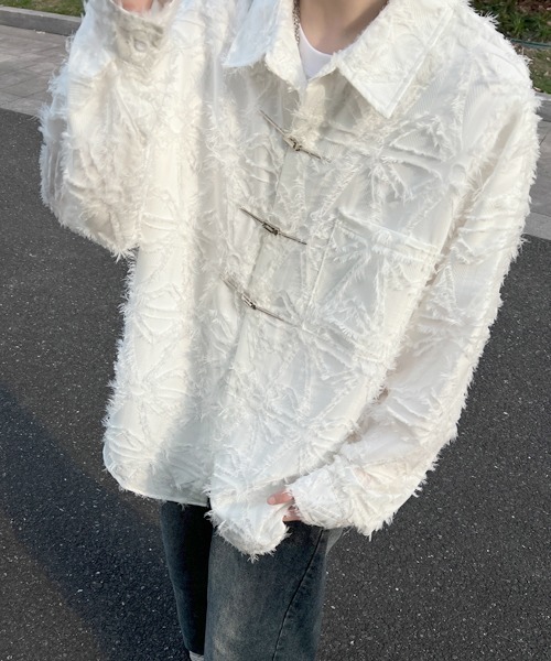 FVLMEN（フルメン）の「【FVLMEN】fringe checked pattern longsleeve china shirt/フリンジ チェック 総柄 ロングスリーブ チャイナ シャツ（シャツ/ブラウス・メンズ・ホワイト/ブラック・MEDIUM/LARGE/X-LARGE）」の15枚目の写真