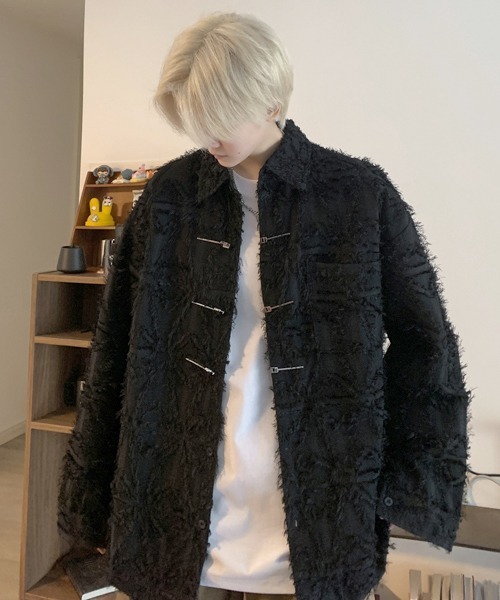 FVLMEN（フルメン）の「【FVLMEN】fringe checked pattern longsleeve china shirt/フリンジ チェック 総柄 ロングスリーブ チャイナ シャツ（シャツ/ブラウス・メンズ・ホワイト/ブラック・MEDIUM/LARGE/X-LARGE）」の18枚目の写真