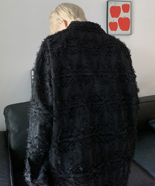 FVLMEN（フルメン）の「【FVLMEN】fringe checked pattern longsleeve china shirt/フリンジ チェック 総柄 ロングスリーブ チャイナ シャツ（シャツ/ブラウス・メンズ・ホワイト/ブラック・MEDIUM/LARGE/X-LARGE）」の20枚目の写真