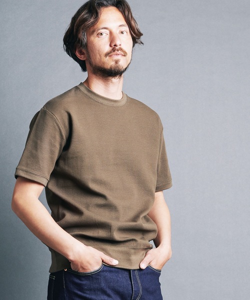 Magine(マージン)の「CTN FINE THERMAL KNITSAW C/N S/S:コットン ファインサーマル クルーネック 半袖 ニットソー 24S(Tシャツ/カットソー・メンズ・グレー/ブラック/ホワイト/オリーブ・44/46/48)」の20枚目の写真