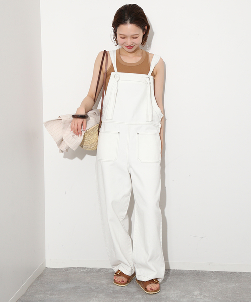 SLOBE IENA（スローブイエナ）の「LE DENIM ノットオーバーオール（サロペット/オーバーオール・レディース・ホワイト・FREE）」の20枚目の写真