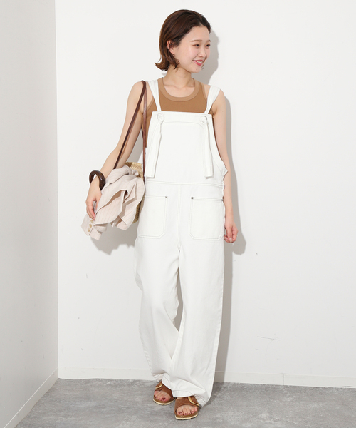 SLOBE IENA（スローブイエナ）の「LE DENIM ノットオーバーオール（サロペット/オーバーオール・レディース・ホワイト・FREE）」の19枚目の写真