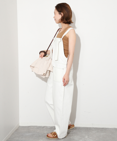 SLOBE IENA（スローブイエナ）の「LE DENIM ノットオーバーオール（サロペット/オーバーオール・レディース・ホワイト・FREE）」の18枚目の写真