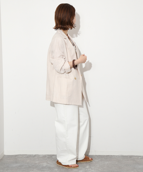 SLOBE IENA（スローブイエナ）の「LE DENIM ノットオーバーオール（サロペット/オーバーオール・レディース・ホワイト・FREE）」の14枚目の写真