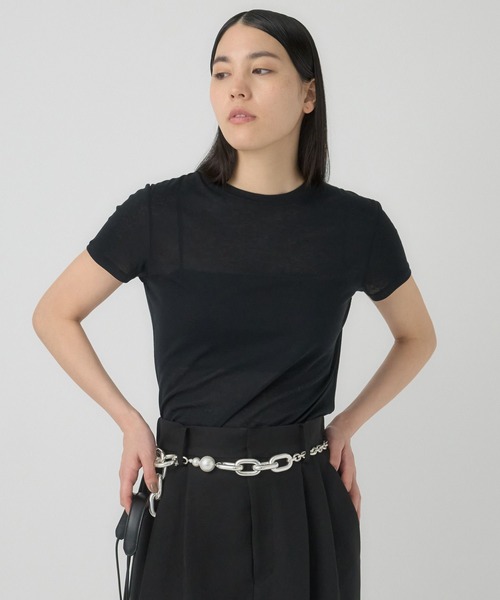 Chaos（カオス）の「Chaos(カオス)/カリーヌＴシャツ（Tシャツ/カットソー・レディース・ホワイト/ブラック/ダークグレー・FREE）」の16枚目の写真