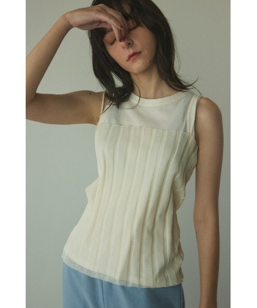 square rib camisole(スクエアリブキャミソール)（キャミソール）｜BLACK BY MOUSSY（ブラックバイマウジー）