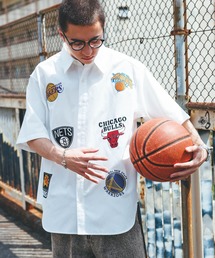 NBA | 【NBA】別注/チームロゴワッペン/オーバーサイズシャツ(シャツ/ブラウス)