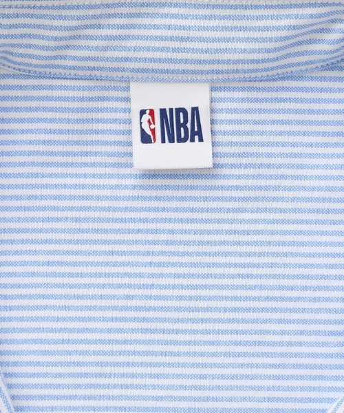 NBA(エヌビーエー)の「【NBA】別注/チームロゴワッペン/オーバーサイズシャツ(シャツ/ブラウス・メンズ・ホワイト/ストライプ・LARGE/MEDIUM)」の17枚目の写真