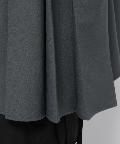 HARE（ハレ）の「【SET UP対応】YOSEオーバープリーツシャツ（シャツ/ブラウス・メンズ・ブラック/グレー・FREE）」の9枚目の写真