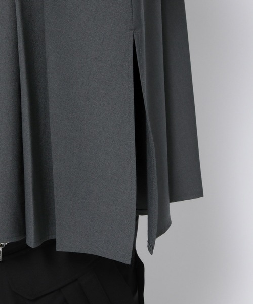 HARE（ハレ）の「【SET UP対応】YOSEオーバープリーツシャツ（シャツ/ブラウス・メンズ・ブラック/グレー・FREE）」の8枚目の写真