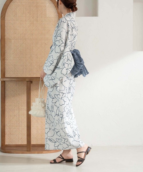 apres jour clair（アプレジュールクレア）の「【apres jour clair】アソート浴衣３点SET【ZOZOTOWN限定アイテム】（浴衣・レディース・ネイビー/ライトグレー/アイボリー・MEDIUM/SMALL）」の20枚目の写真